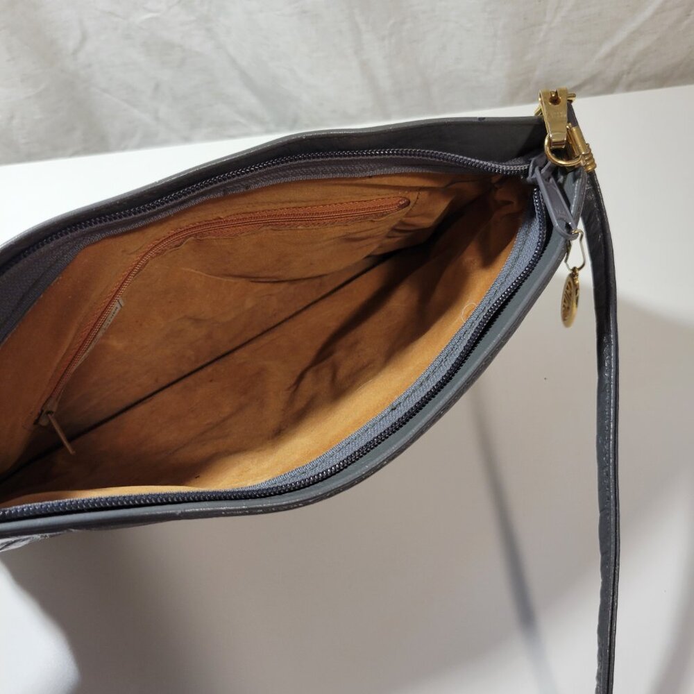 Vintage Leather Mimo Sacs Purse with Folded Layers - Grey - Picture 8 of 14